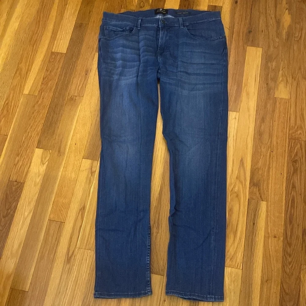 7 For All Mankind Men’s Blue Slim Jeans Size 36